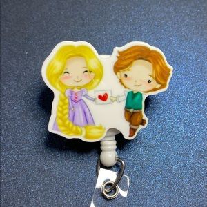 Rapunzel badge reel